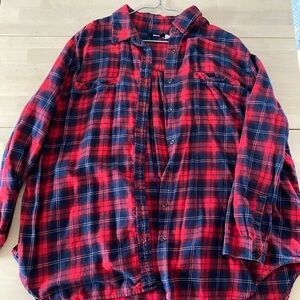 BDG hi-low plaid top